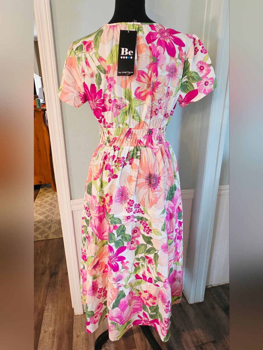 Be By Chetta B Pink Floral Dress - Picture 3 of 6